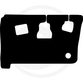 Gummimatte Octagon Schwarz Granit 36067370