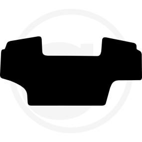 Fußmatte Velours Schwarz Granit 36069871