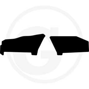 Fußmatte Velours Schwarz Granit 36070375