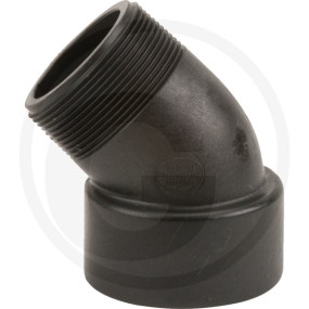 2'' 45 Poly-Winkelstück (Street Elbow) Granit 36070844