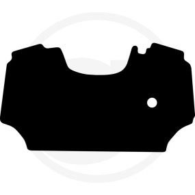 Fußmatte Velours Schwarz Granit 36073491