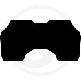 Fußmatte Velours Schwarz Granit 36075373