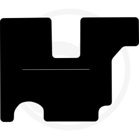 Gummimatte Octagon Schwarz Granit 36080810