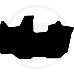 Fußmatte Velours Schwarz Granit 36081336