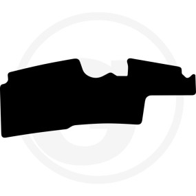 Fußmatte Velours Schwarz Granit 36082725
