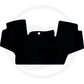 Fußmatte Velours Schwarz Granit 36083912