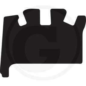 Gummimatte Octagon Schwarz Granit 36084016