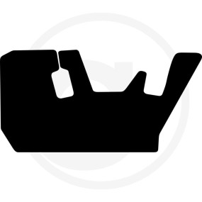 Gummimatte Octagon Schwarz Granit 36084017