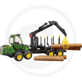 John Deere 1210E Rückezug 4 Baumstämme Granit
