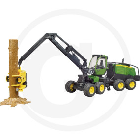 John Deere 1270G Harvester + 1 Baumstamm Granit