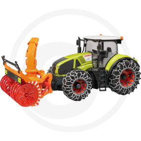 Claas Axion 950 mit Schneeketten Granit