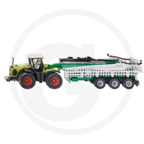 Siku Claas Xerion mit Fasswagen Granit