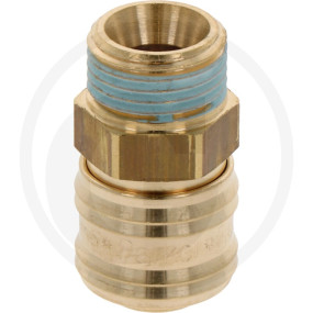 Einhandluftkupplung Dn7,2 mit 1/2'' Ag Granit 61026KAAW21MPX