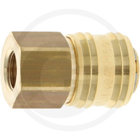 Einhandluftkupplung Dn7,2 mit 1/4'' Ig Granit 61026KAIW13MPX