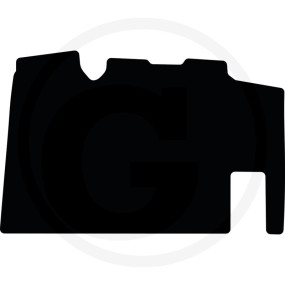 Fußmatte Velours Schwarz Granit 654950068
