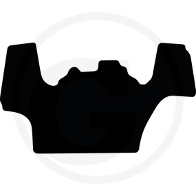 Fußmatte Velours Schwarz Granit 654950102