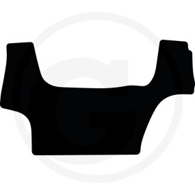 Fußmatte Velours Schwarz Granit 654950103