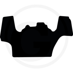 Fußmatte Velours Schwarz Granit 654950117