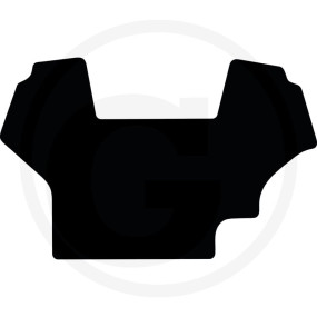 Fußmatte Velours Schwarz Granit 654950119