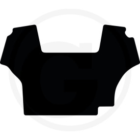 Fußmatte Velours Schwarz Granit 654950121