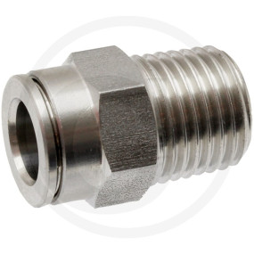 Steckkupplung Gerade 8X1/4 Ag Inox Granit 67002-0407141