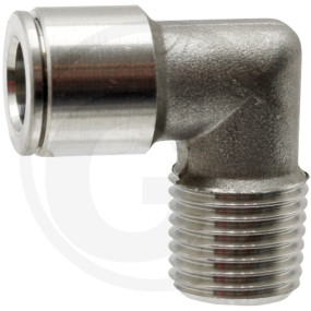 Steckkupplung 90 Grad ?8X1/4 Ag Inox Granit 67002-0408143