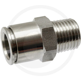 Steckkupplung Gerade ?10X1/4 Ag Inox Granit 67002-0410141