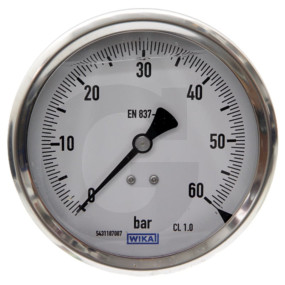 Manometer 0-60Bar 1/2'' Hinten D100Mm Granit 670180100520