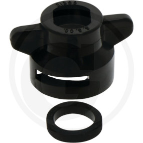 Duesenkappe / Dichtung. Schwarz Granit 67021398H-1-CELR
