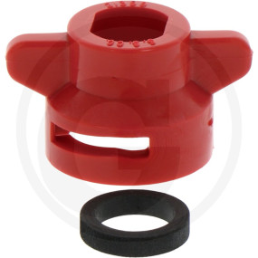 Duesenkappe / Dichtung. Rot Granit 67021398H-3-CELR