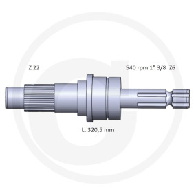 Zapfwellenendstück Granit 70807069