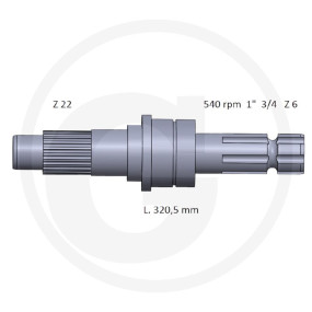 Zapfwellenendstück Granit 70807071