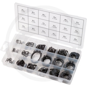 Sort. Sicherungsr.welle,Din471,300-Tlg Granit 7889700100