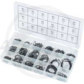 Sort. Sicherungsringe,Din471,472,225-Tlg Granit 7889700310