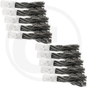 Zopfbürste Stahl Set 10 Stück Granit 822G07380012