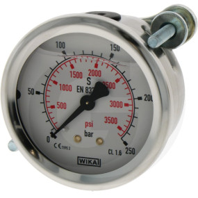 Manometer 250 Bar 63Mm - 1/4'' Granit 85000420