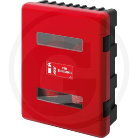 Feuerlöscherkasten Dual mit Fenster Granit 11027418
