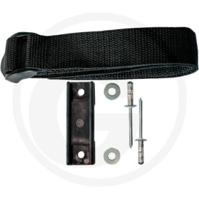 Montagesatz Halter mit Klettverschluss Granit 11130245