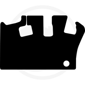 Textilmatte Calypso Schwarz Granit 12260556