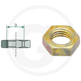 Kontermutter Stahl M14 X 1,5 Ohne O-Ring Granit 2286239135