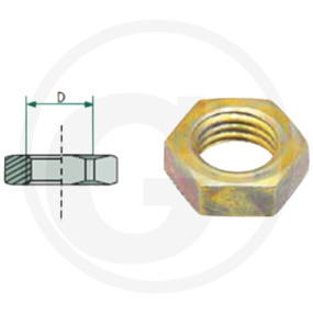 Kontermutter Stahl M22 X 1,5 Ohne O-Ring Granit 2286239138
