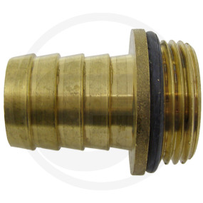 Schlauchtülle M. Bund Und O-Ring,Ag 3/4' Granit 26070385