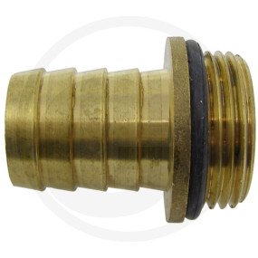 Schlauchtülle M. Bund Und O-Ring,Ag 1/2' Granit 26070386