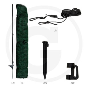 Begrenzungszaun Flex, 90 Cm, 25 M Granit 36216935