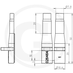 Entriegelungswerkz. Kontakthülse 382101 Granit 36729602