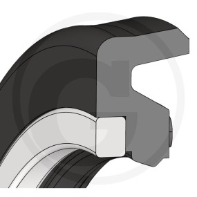 Asym. Nr Hptdichtl. Aus Tpu Stützr.innen Granit 470120X135.5X06 SST