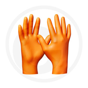 Einweghandschuh Orange Nitril Ve50 Gr.xl Granit 517043803