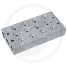 Rps-Leiste 2 Ventilplätze Bg 1/8 Granit 606AZ00.052.2