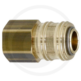 Einhandluftkupplung Dn7,2 mit 3/8'' Ig Granit 61026KAIW17MPX