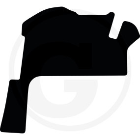 Fużmatte Velours Schwarz Granit 654950071